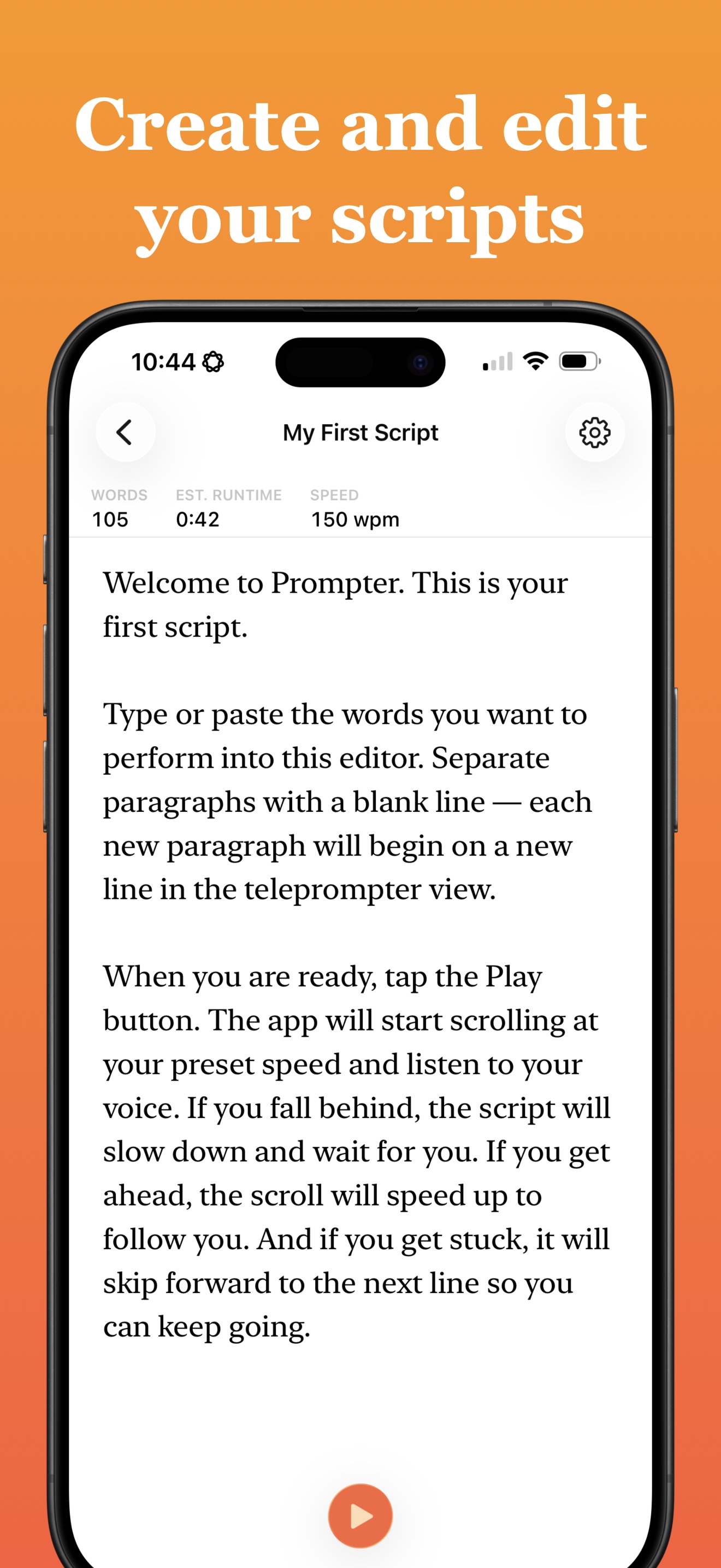 Script editor