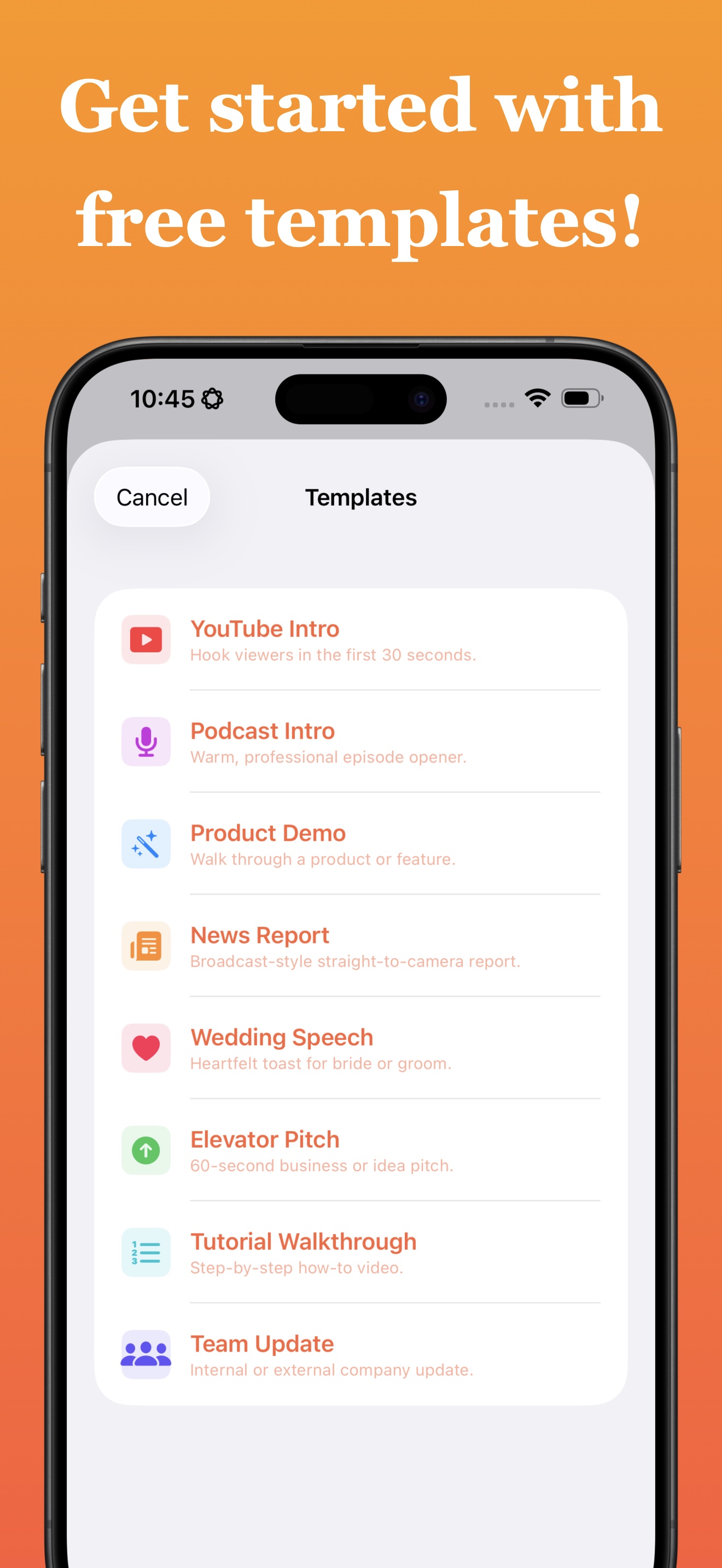 Script templates